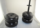 Haltere ajustável com enchimento de água de 20-25 KG portátil e conveniente