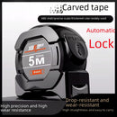 Afita métrica de bloqueio automático de aço fluorescente