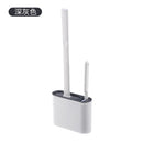 Conjunto de escova e suporte de parede para banheiro