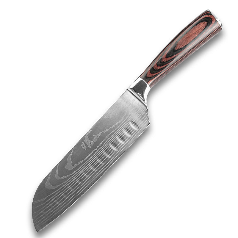 Faca de cozinha aço damasco inoxidavel