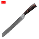 Faca de cozinha aço damasco inoxidavel