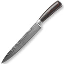 Faca de cozinha aço damasco inoxidavel