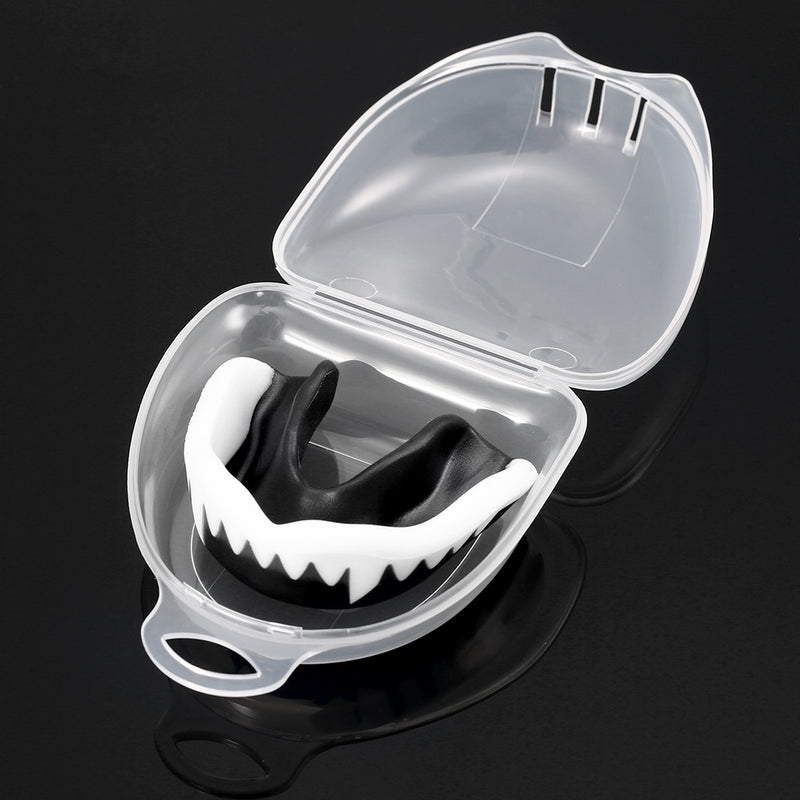 Dentes de boxe adulto de basquete com caixa