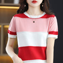 Camiseta de verão casual 100% Algodão