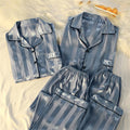 Pijama de verão feminino de seda