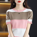 Camiseta de verão casual 100% Algodão