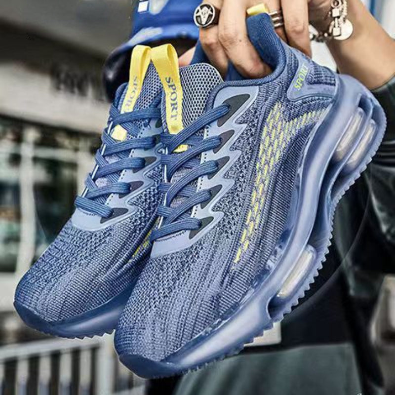 Sapatos esportivos masculinos respiráveis com almofada de ar