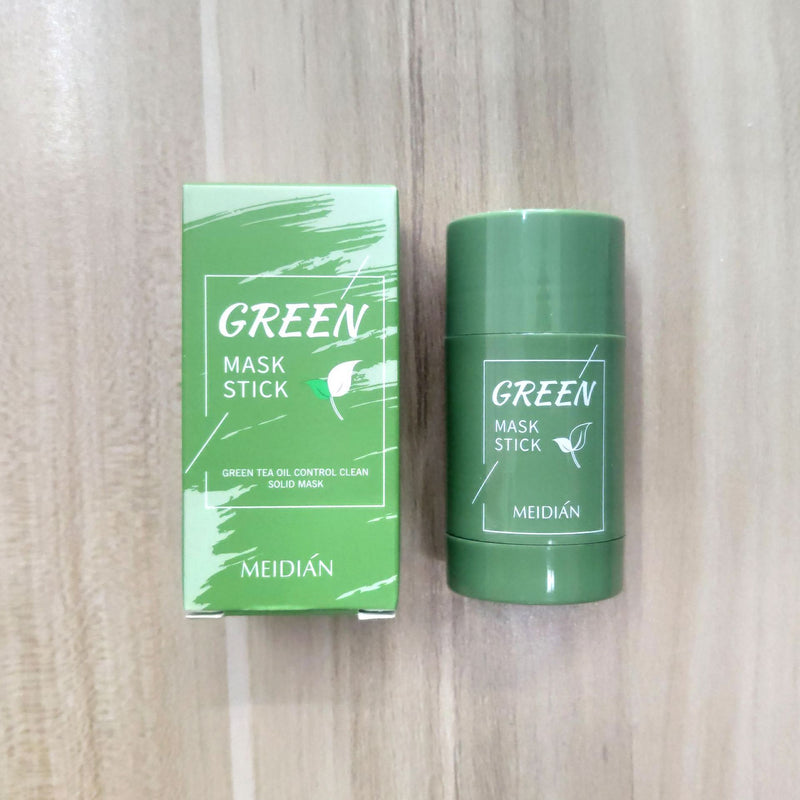 Entrega de suministro encantador té verde limpieza máscara sólida berenjena limpieza profunda TikTok misma máscara sólida