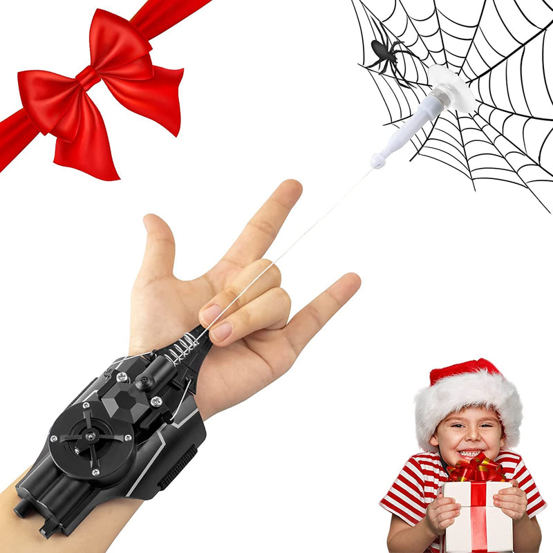 Spiderman lançamento web atiradores lançador de pulso brinquedo atiradores peter parker cosplay adereços dispositivo de tiro brinquedos para crianças presentes