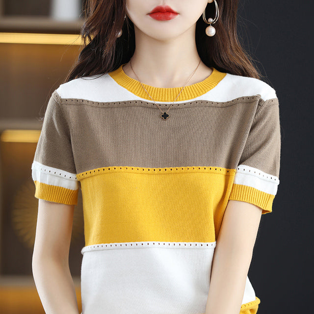 Camiseta de verão casual 100% Algodão