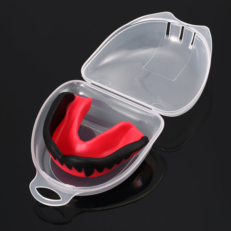 Dentes de boxe adulto de basquete com caixa