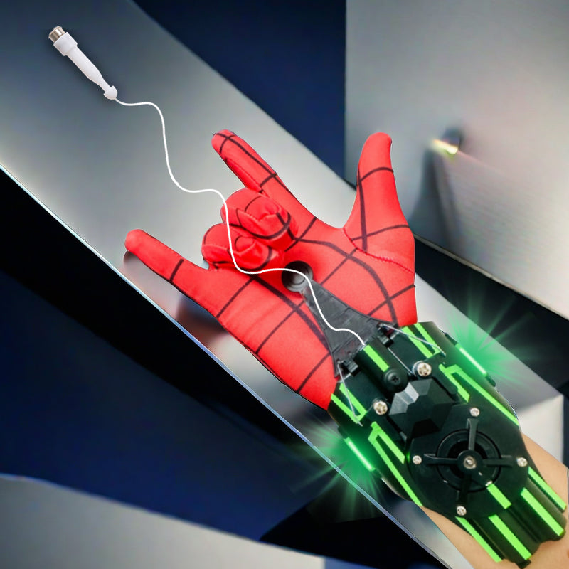 Spiderman lançamento web atiradores lançador de pulso brinquedo atiradores peter parker cosplay adereços dispositivo de tiro brinquedos para crianças presentes