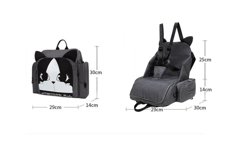 Saco de armazenamento dobrável para jantar bolsa de cadeira de jantar infantil
